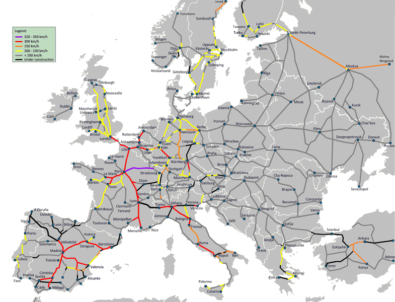 Train Les Grandes Lignes En EU 